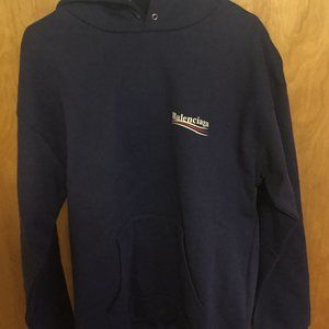 Balenciaga Campaign Hoodie Blue
